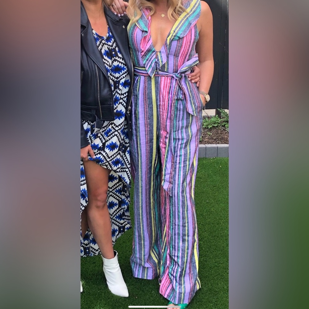 AFRM striped jumpsuit (size L)